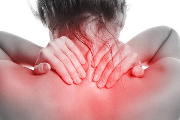 Neck pain symptoms of osteochondrosis